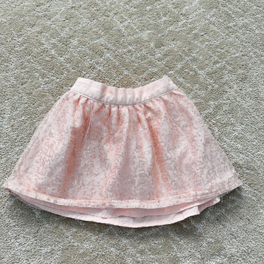 Carter’s sequin peach lined skirt - 4T